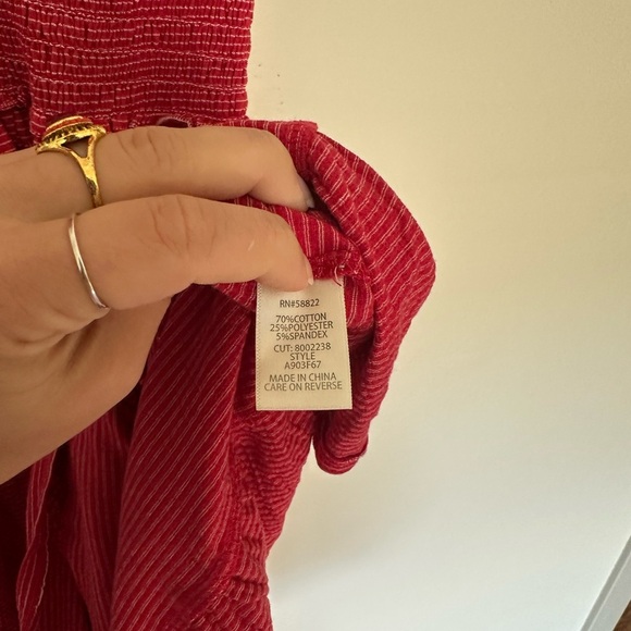 MAX STUDIO Red Ruffled & Tiered Mini Dress - Picture 3 of 6